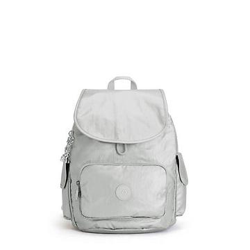 Kipling City Pack Small Metallic Sırt Çantaları Gümüş | TR 1701DF